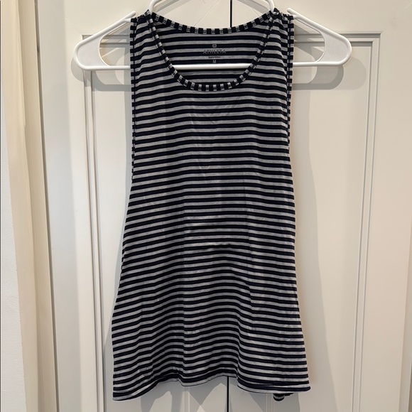 Athleta Black and White Relaxed Muscle Tee - Picture 1 of 1
